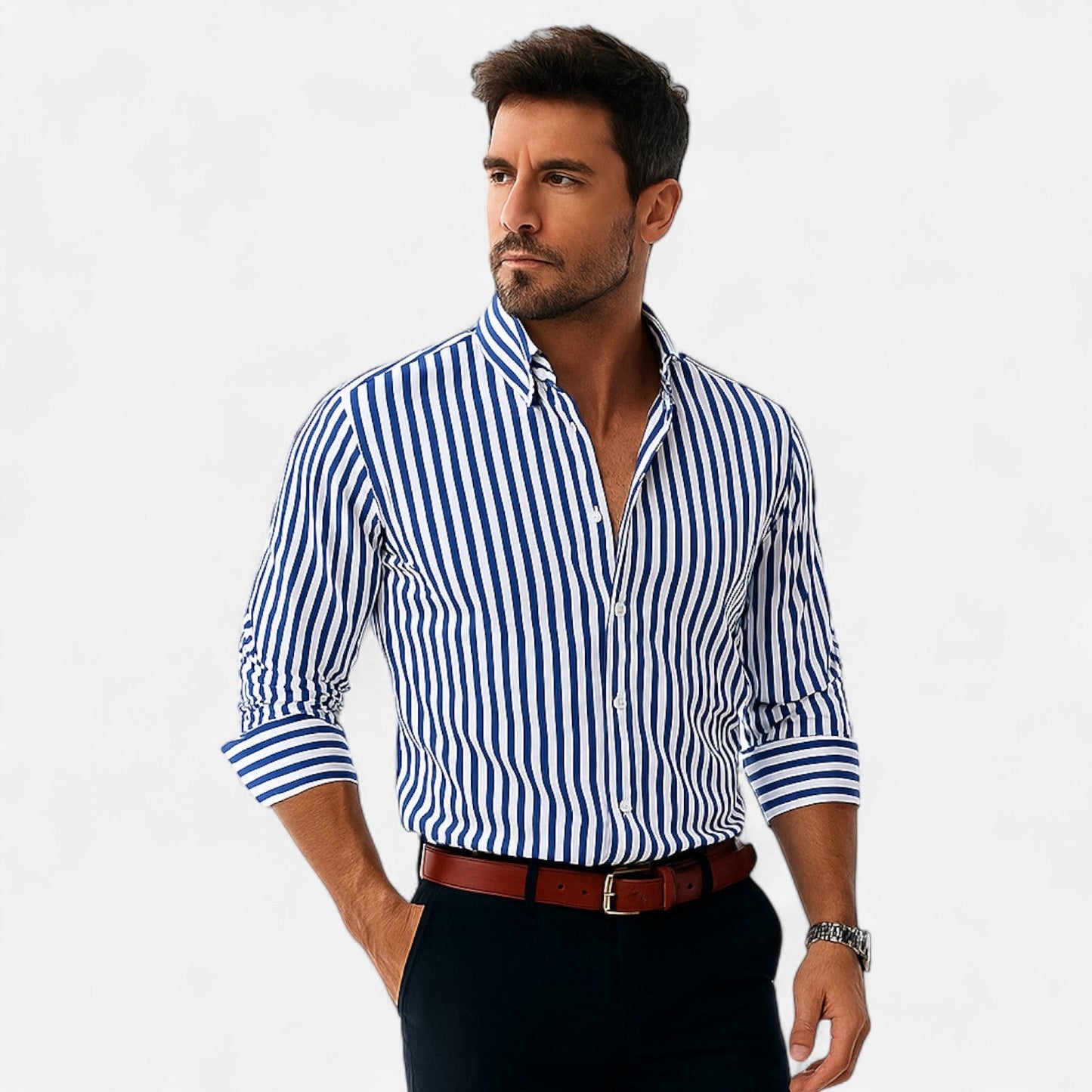 Harrington | Men’s Shirt – Structured Elegance, Timeless and Versatile