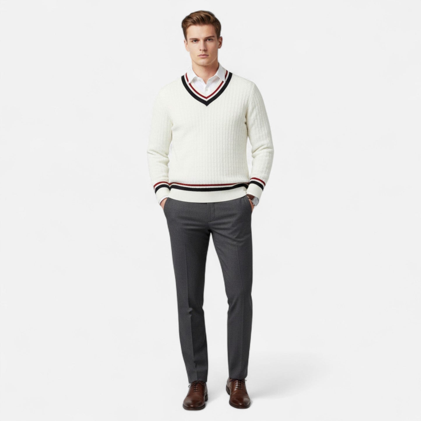 Harrington | Men’s Classic Knit V-Neck Top