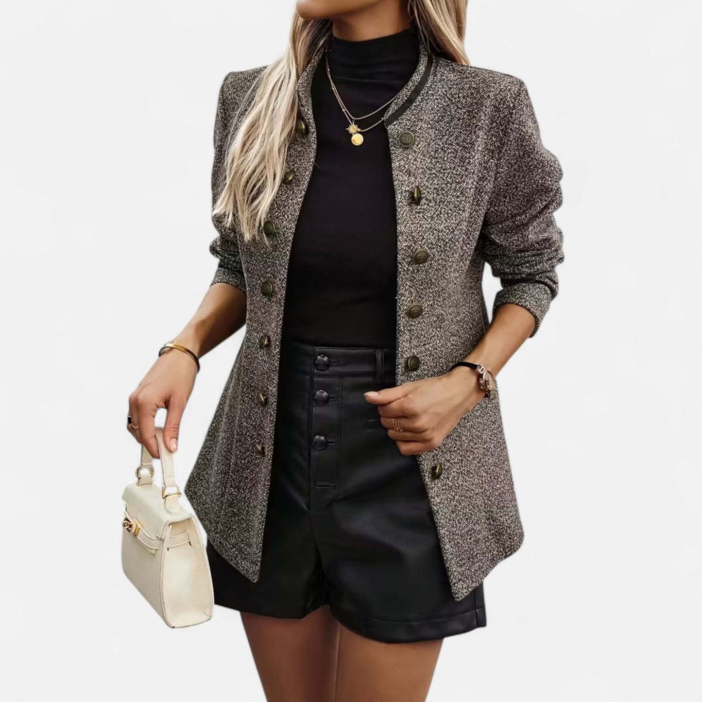 Harrington | Women’s Double-Breasted Blazer Jacket