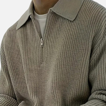 Harrington | Men’s Slim-Fit Half-Zip Knit Sweater