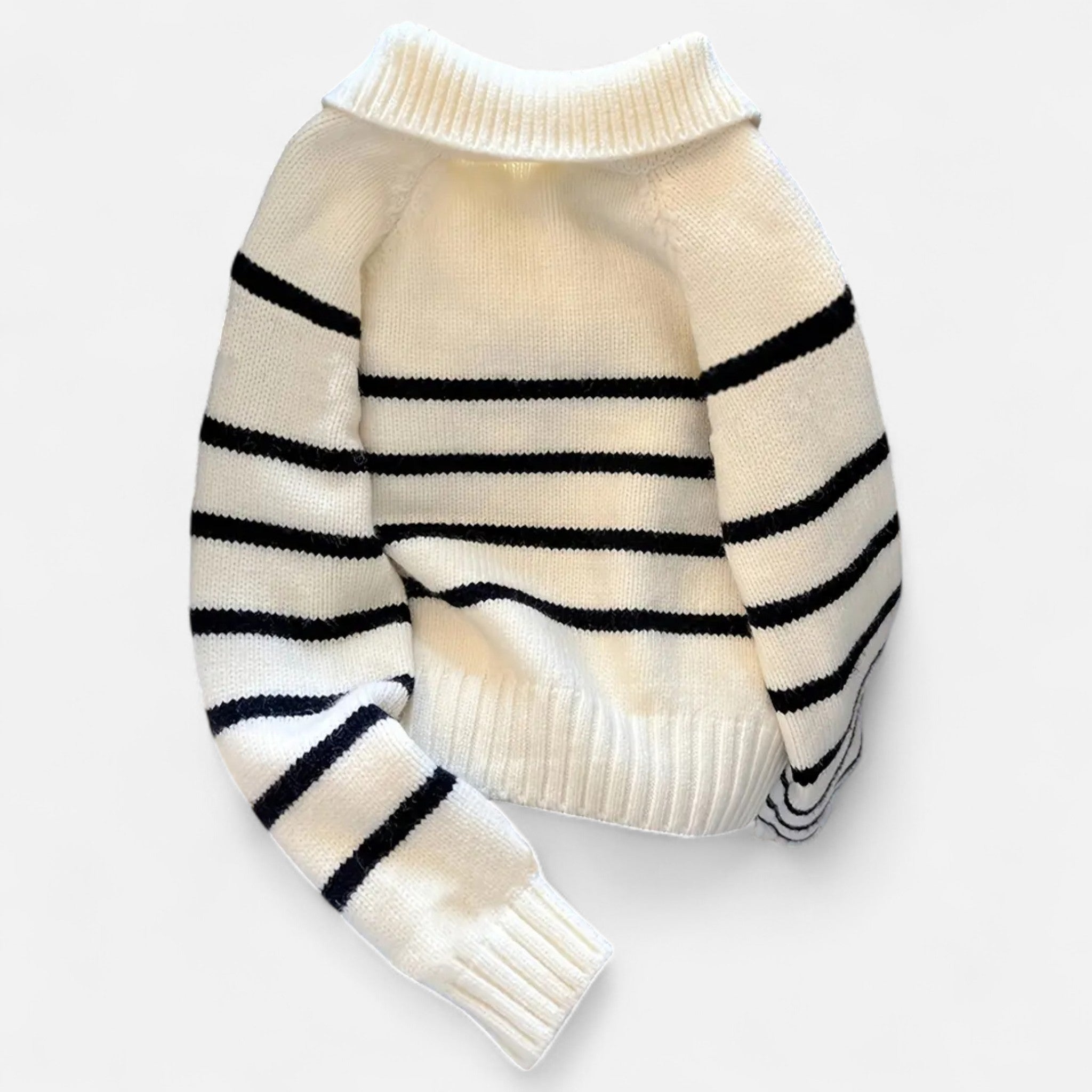 Harrington | Women’s Striped Half-Zip Turtleneck Sweater