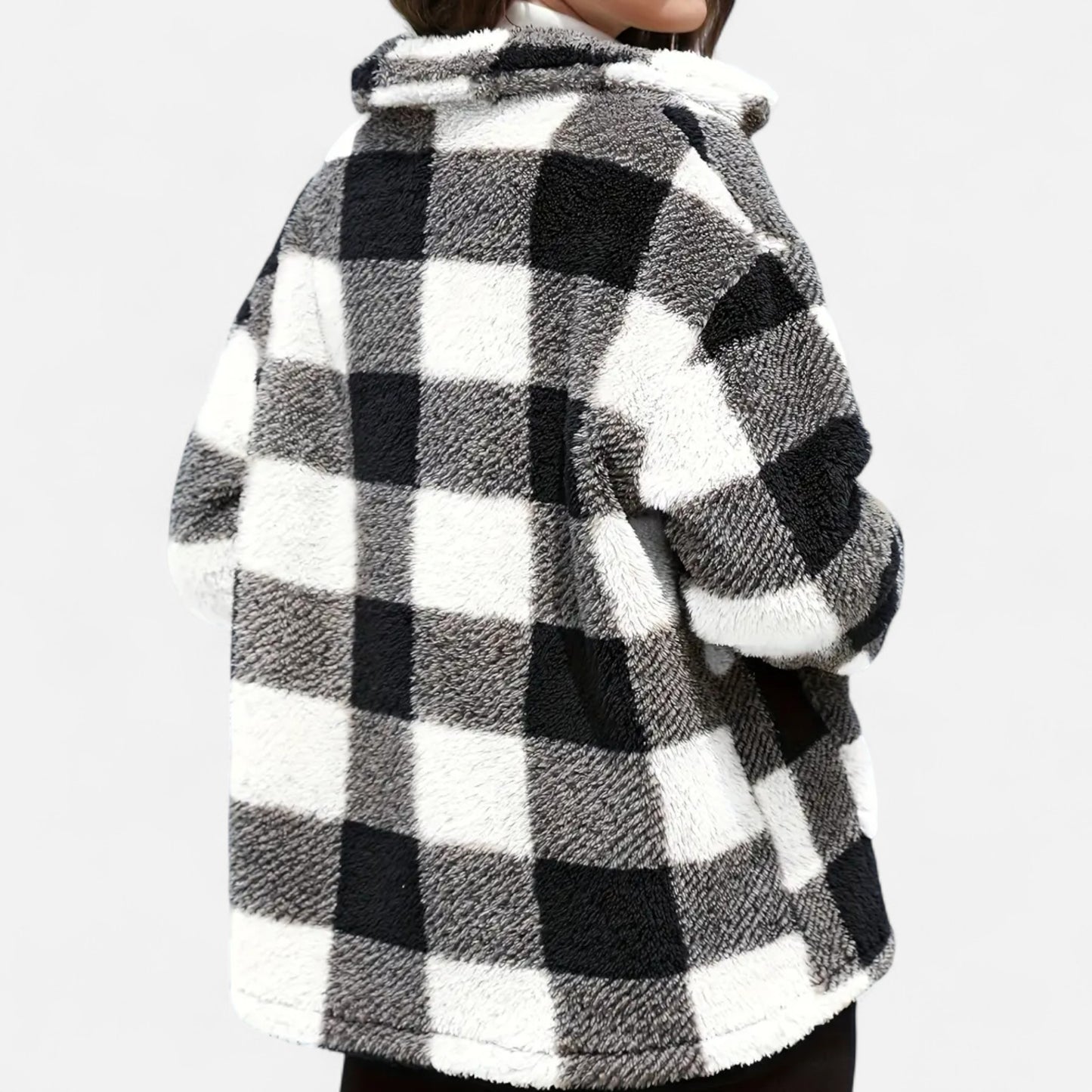 Harrington | Women’s Plaid Teddy Winter Coat