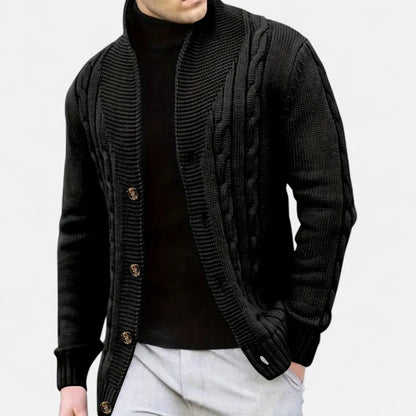 Harrington | Men’s Rib-Knit Button-Up Cardigan