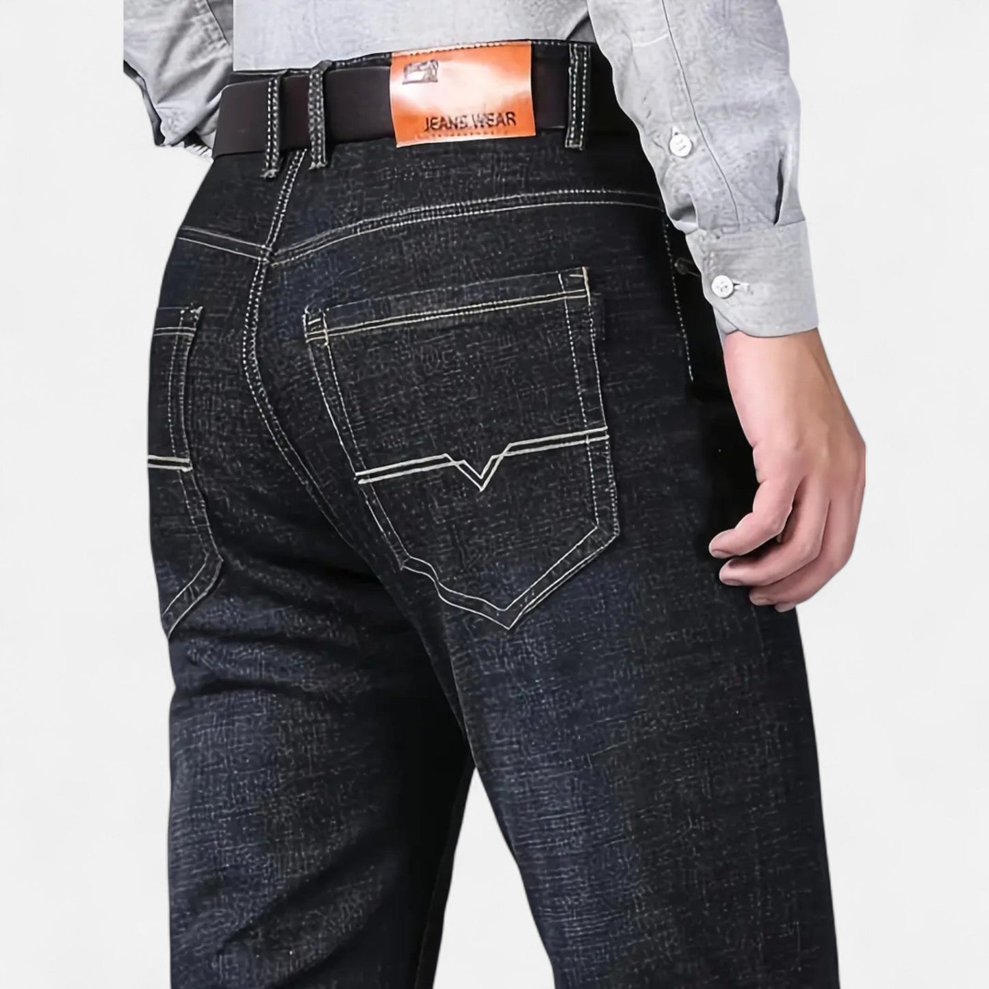 Harrington | Men’s High-Waist Faux Denim Trousers