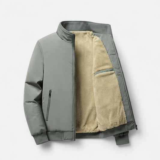 Harrington | Men’s Casual Solid Colour Fleece Jacket