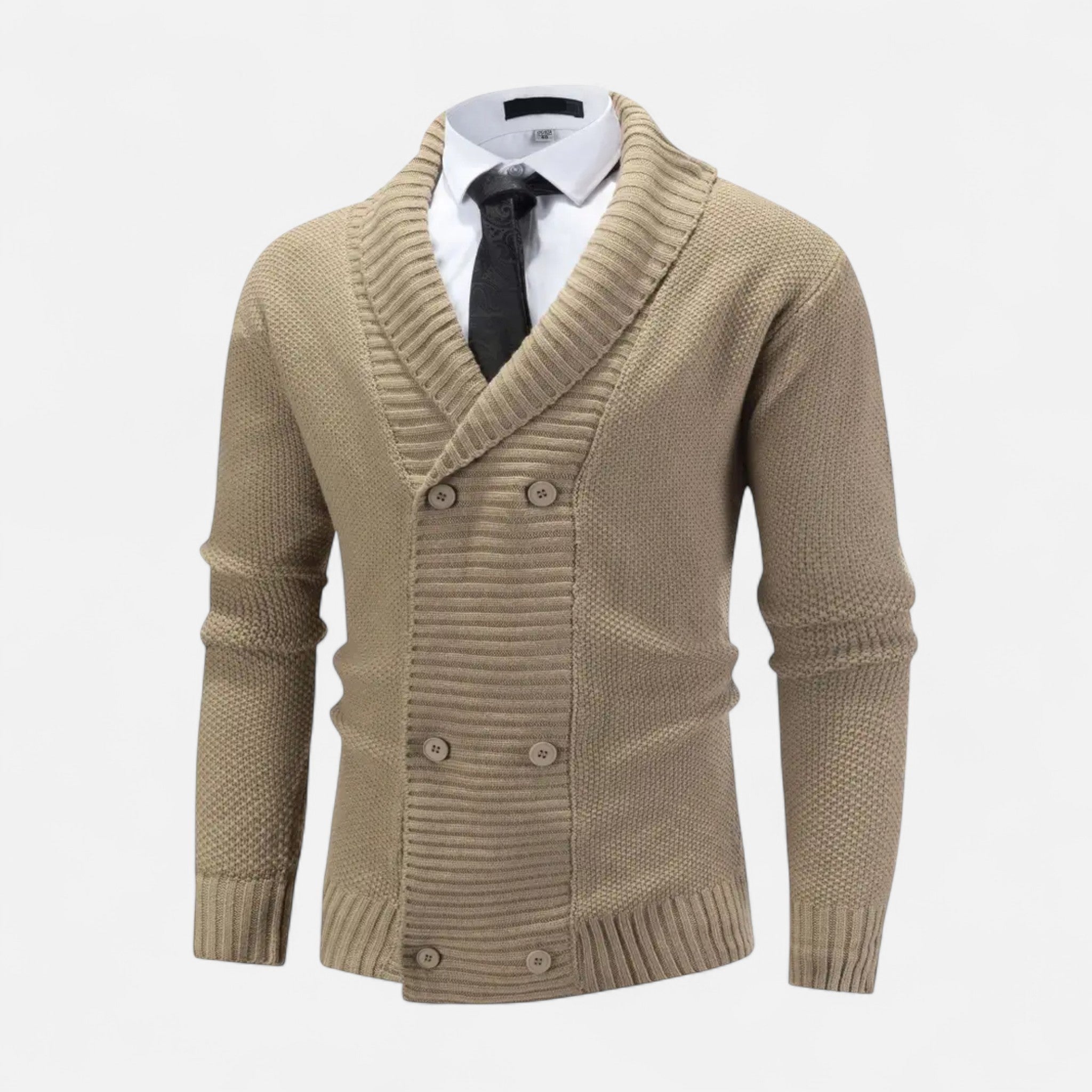 Harrington | Men’s Thick Knit Button-Up Cardigan