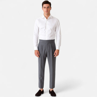 Harrington | Men’s High-Waist Trousers – Defined Structure, Timeless Elegance