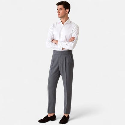 Harrington | Men’s High-Waist Trousers – Defined Structure, Timeless Elegance