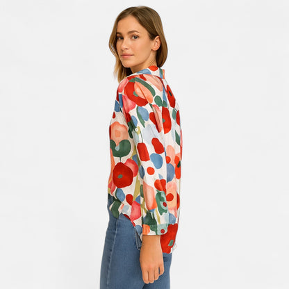 Harrington | Floral Blouse for Women – Graphic Freshness, Delicate Elegance