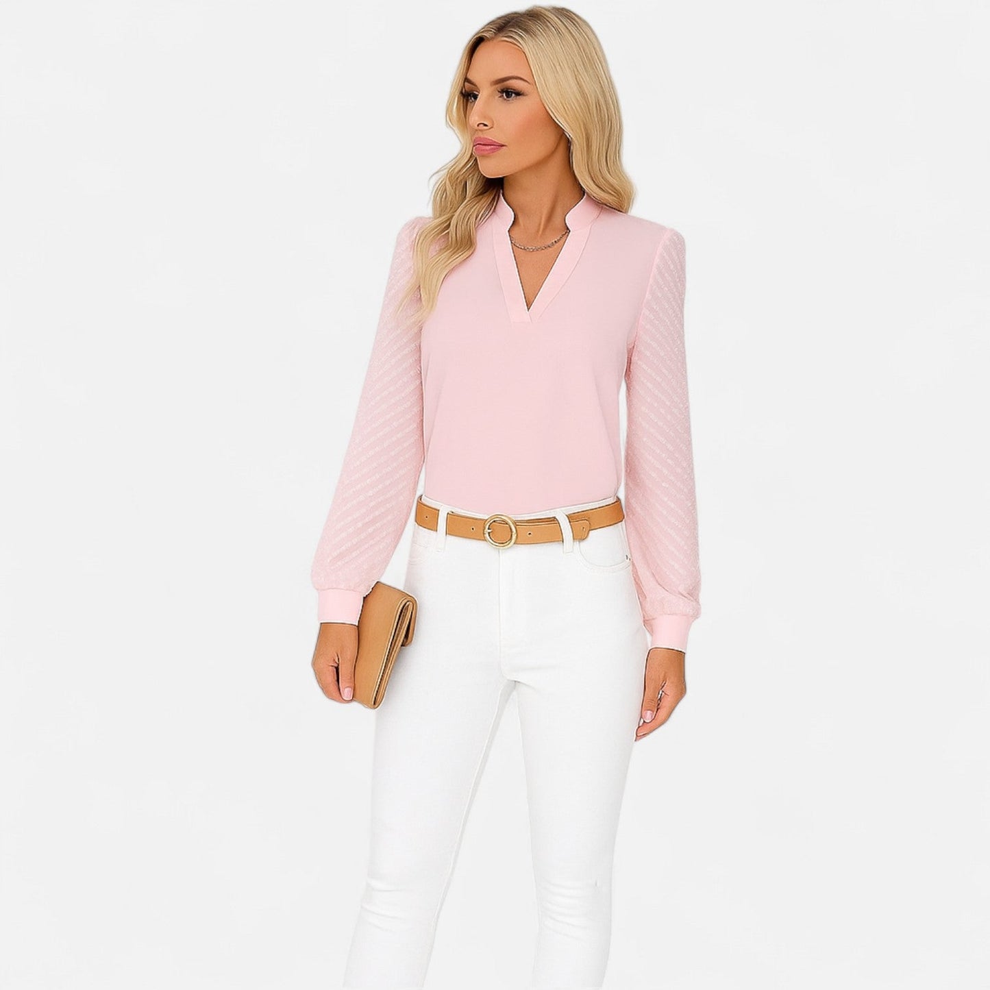 Harrington | Elegant Plain Shirt for Women – Structured Simplicity, Premium Finish