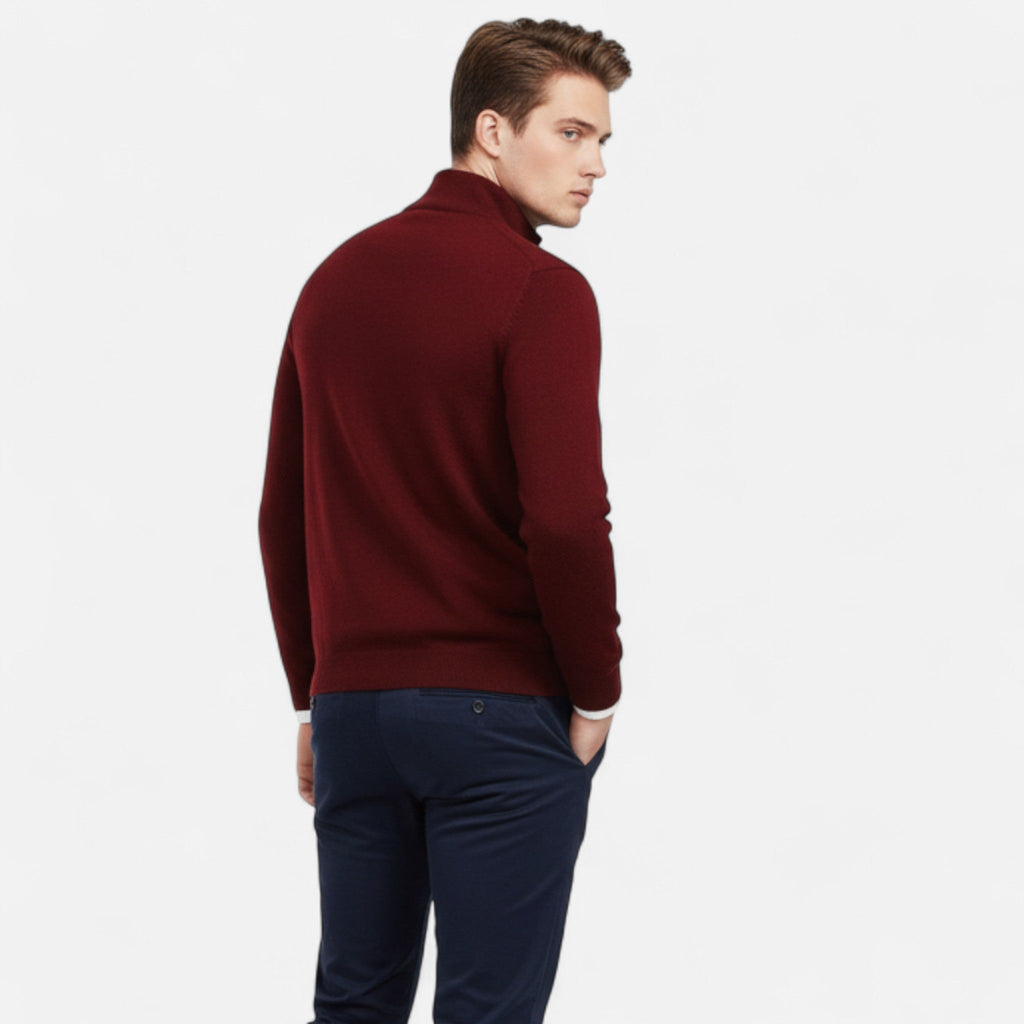 Harrington | Men’s Merino Wool Half-High Collar Sweater