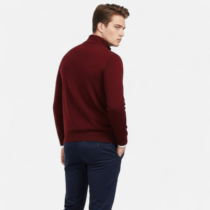 Harrington | Men’s Merino Wool Half-High Collar Sweater