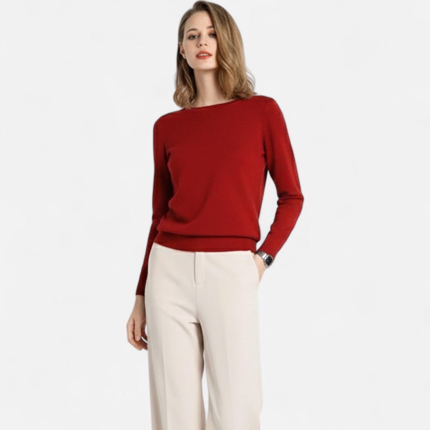 Harrington | Women’s Merino Wool O-Neck Sweater