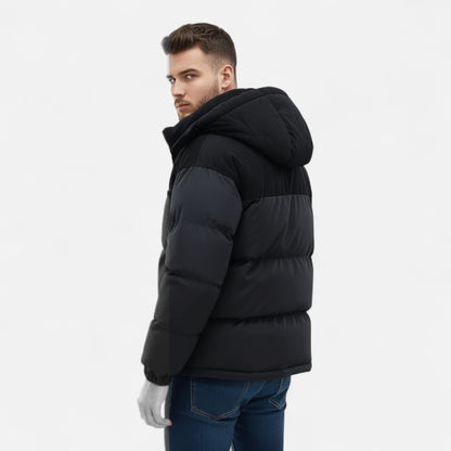Harrington | Men’s Colour-Block Hooded Winter Jacket