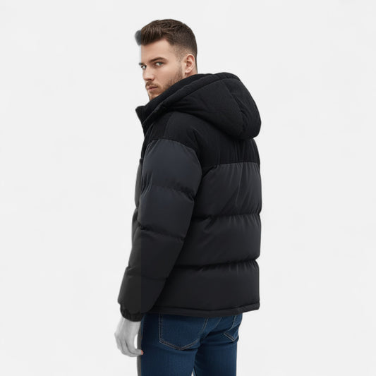 Harrington | Men’s Colour-Block Hooded Winter Jacket