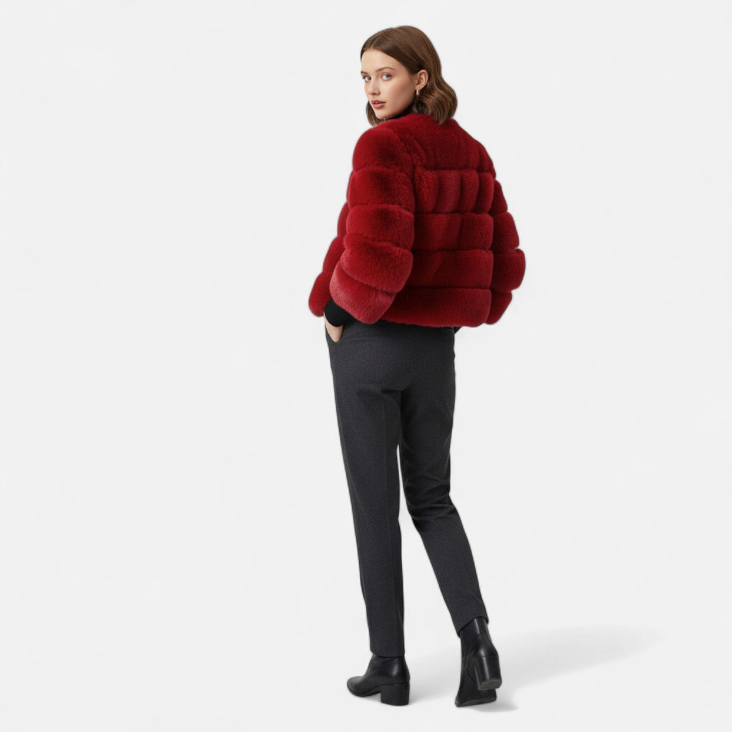 Harrington | Women’s Short Fluffy Winter Coat