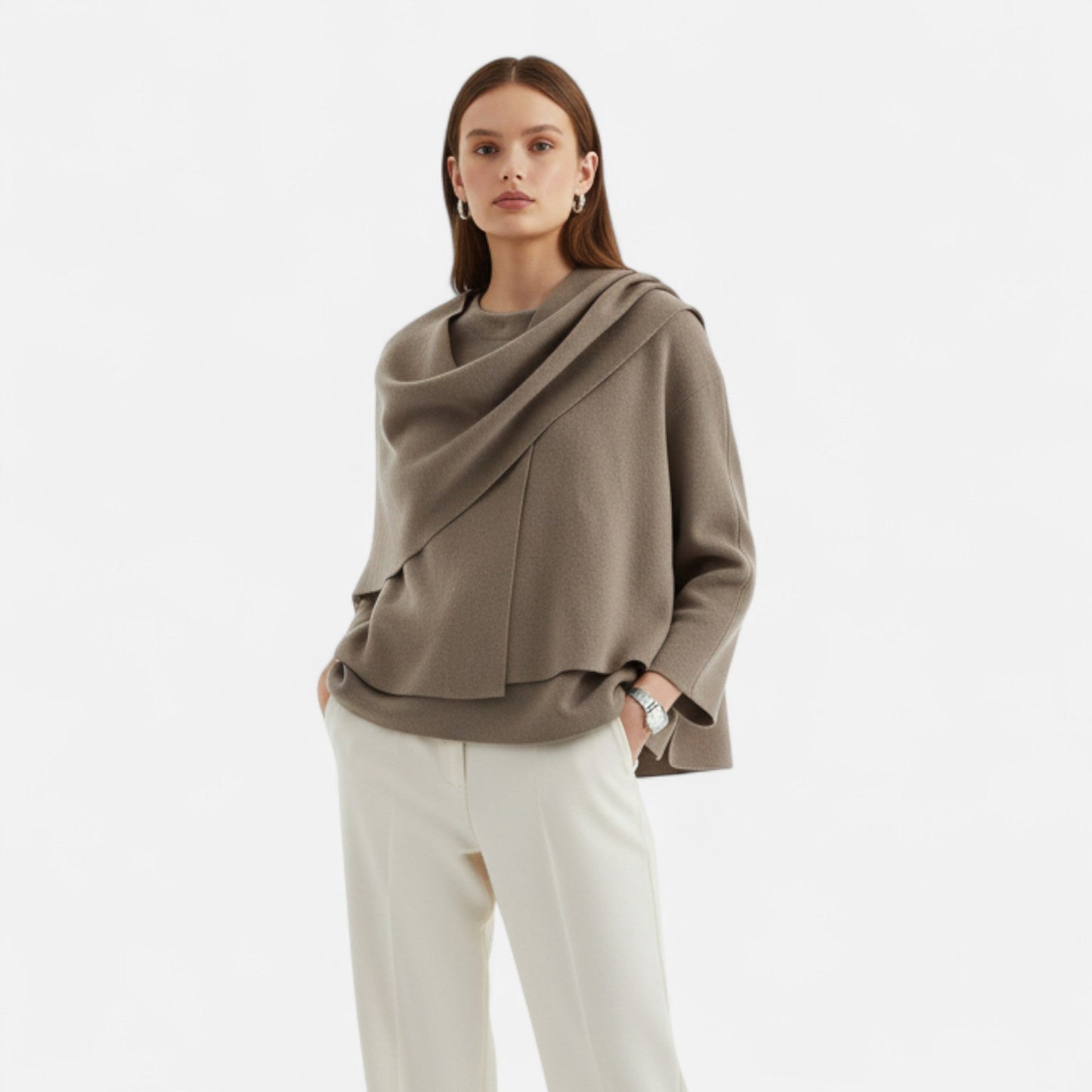 Harrington | Women’s Asymmetric Scarf Jacket