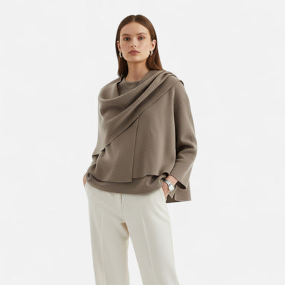Harrington | Women’s Asymmetric Scarf Jacket