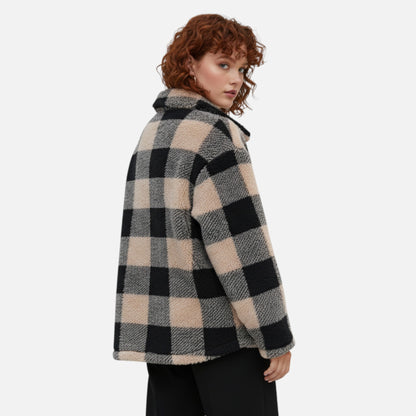 Harrington | Women’s Plaid Teddy Winter Coat