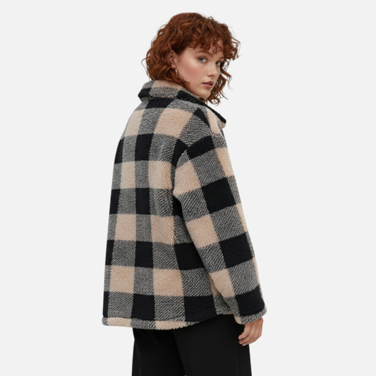 Harrington | Women’s Plaid Teddy Winter Coat