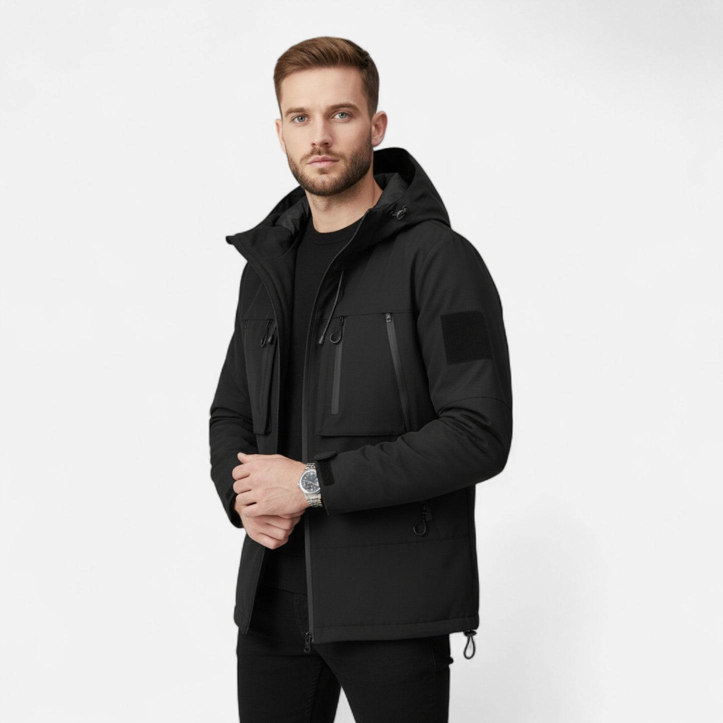 Harrington | Men’s Windproof Full-Zip Hooded Jacket