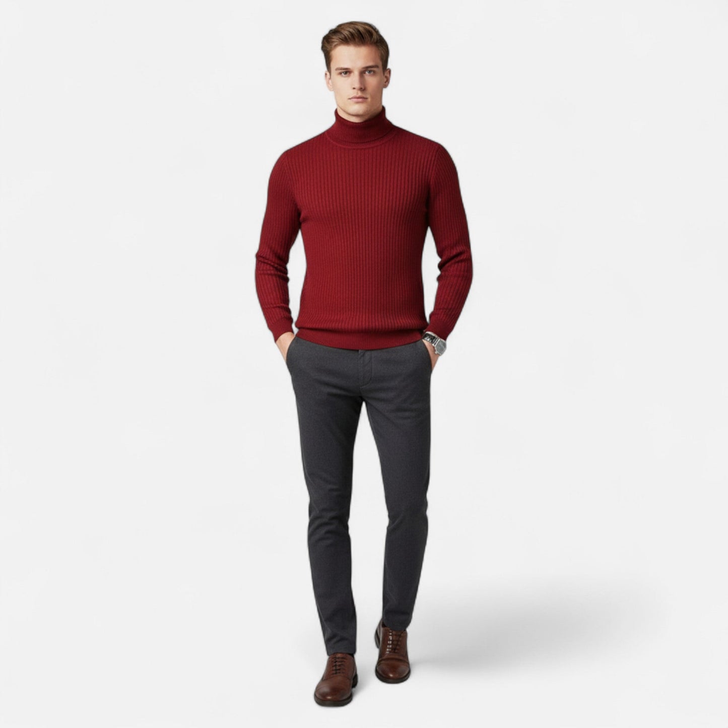 Harrington | Men’s Lapel-Neck Knitted Sweater