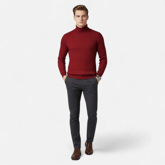 Harrington | Men’s Lapel-Neck Knitted Sweater