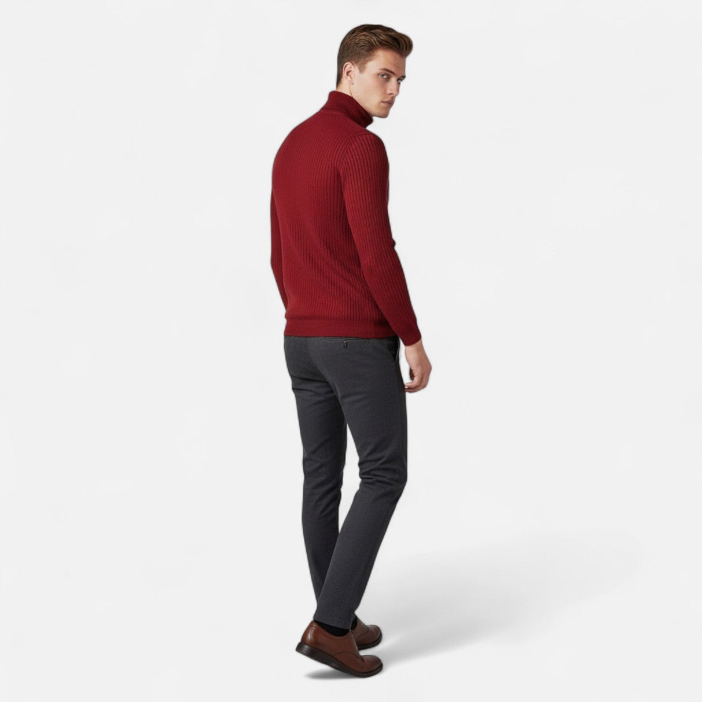 Harrington | Men’s Lapel-Neck Knitted Sweater