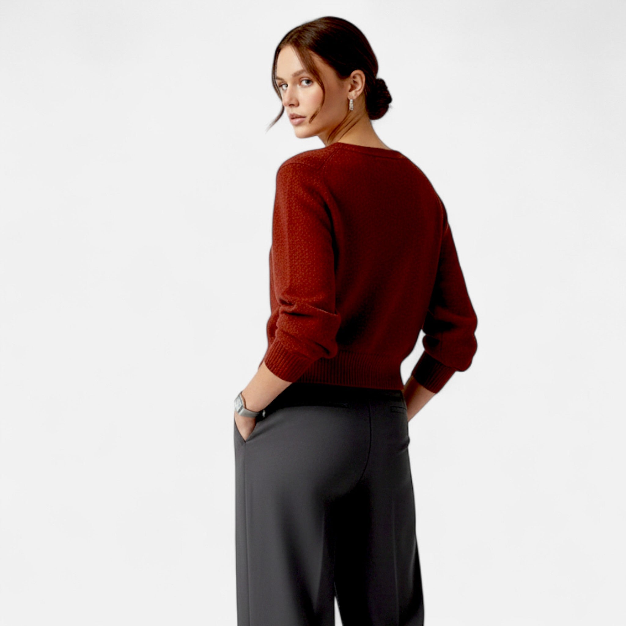 Harrington | Women’s Skew Button Knit Cardigan