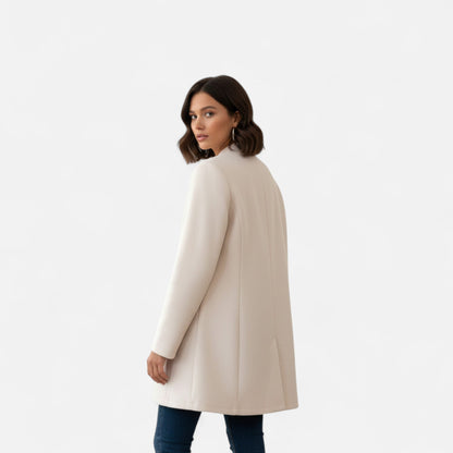 Harrington | Women’s Mid-Length Coat with Button Detail