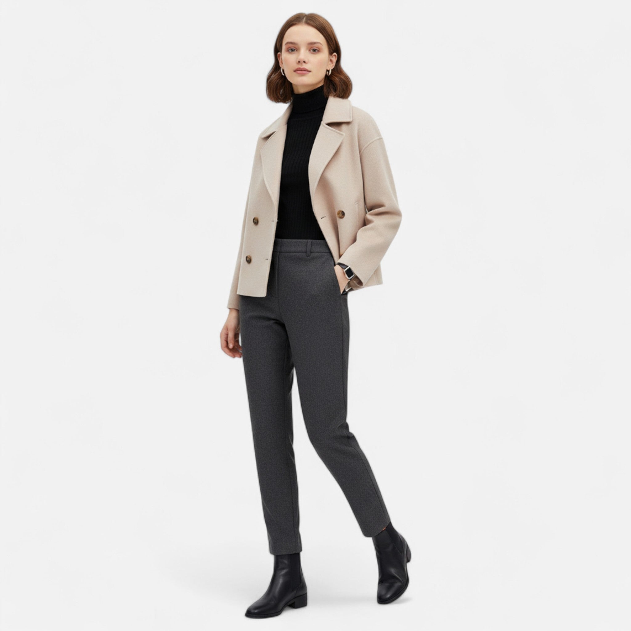 Harrington | Women’s Vintage Double-Breasted Coat