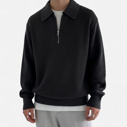 Harrington | Men’s Slim-Fit Half-Zip Knit Sweater