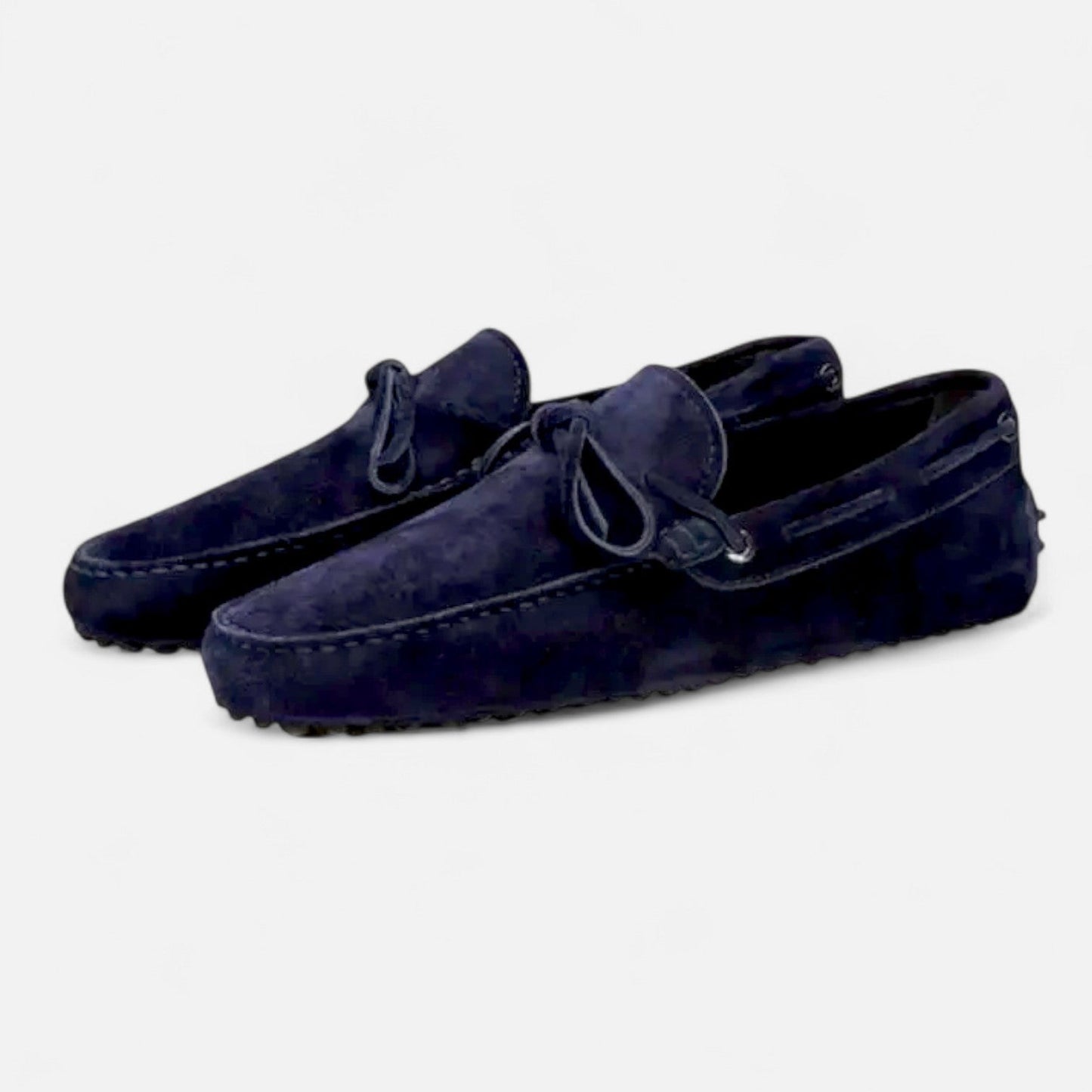 Harrington | Navy Suede Loafers – Relaxed Elegance, Premium Finish