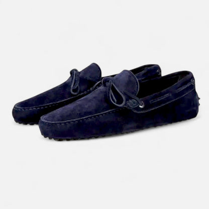 Harrington | Navy Suede Loafers – Relaxed Elegance, Premium Finish