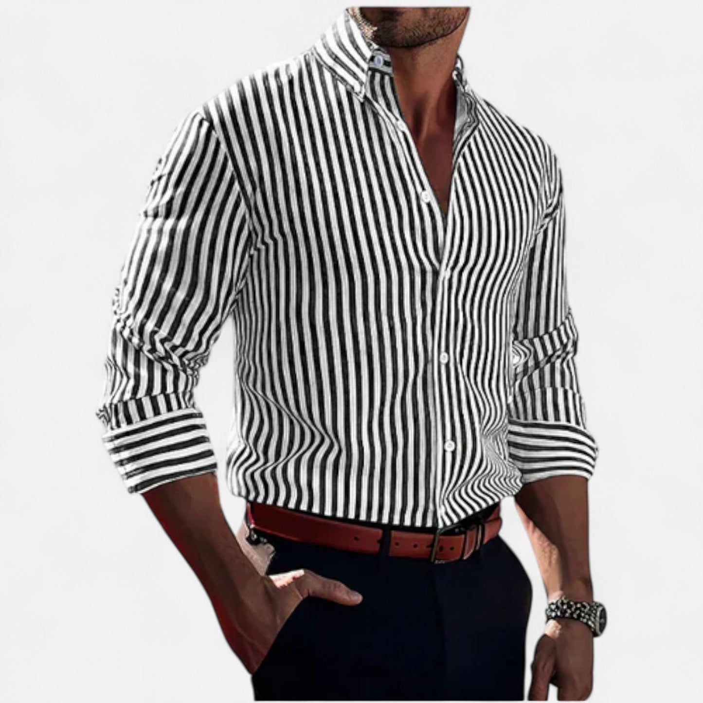 Harrington | Men’s Shirt – Structured Elegance, Timeless and Versatile