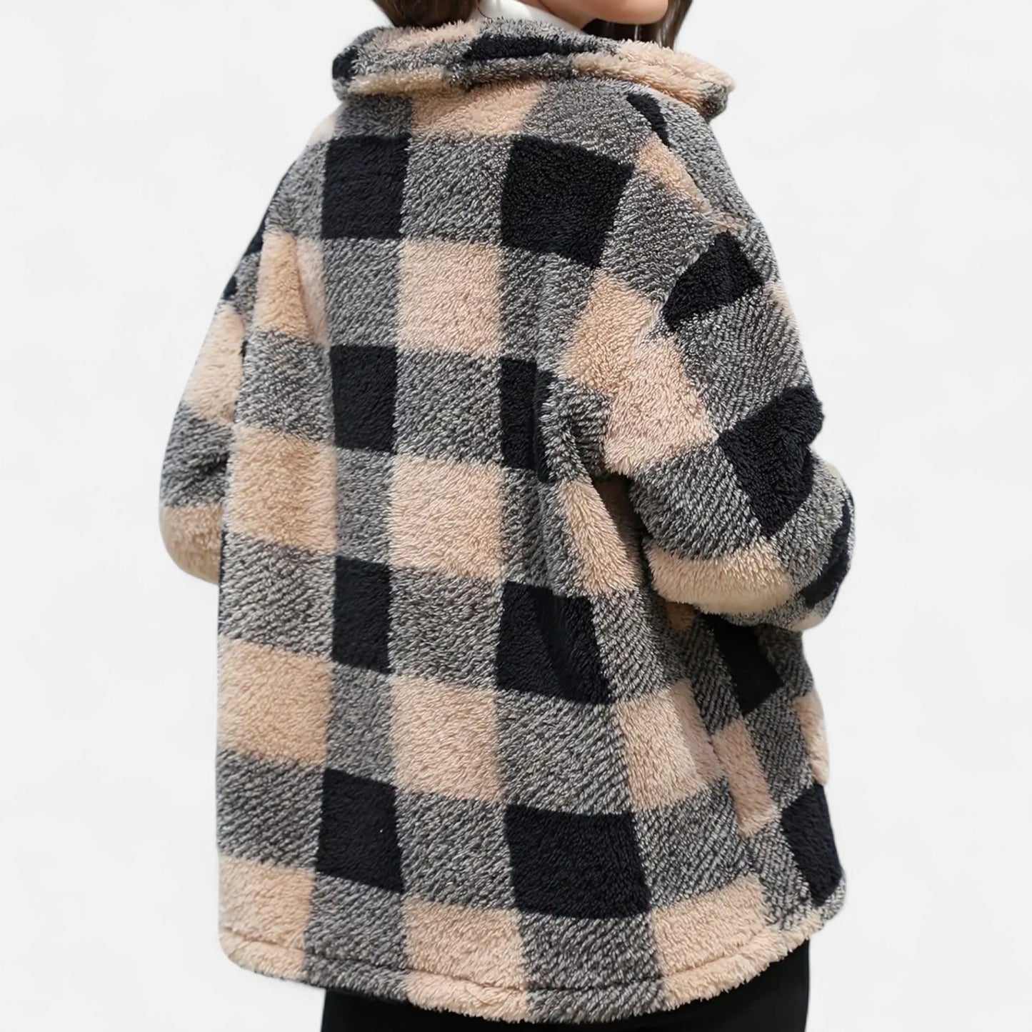 Harrington | Women’s Plaid Teddy Winter Coat