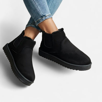 Harrington | Women’s Chunky Ankle Boots with Fleece Lining