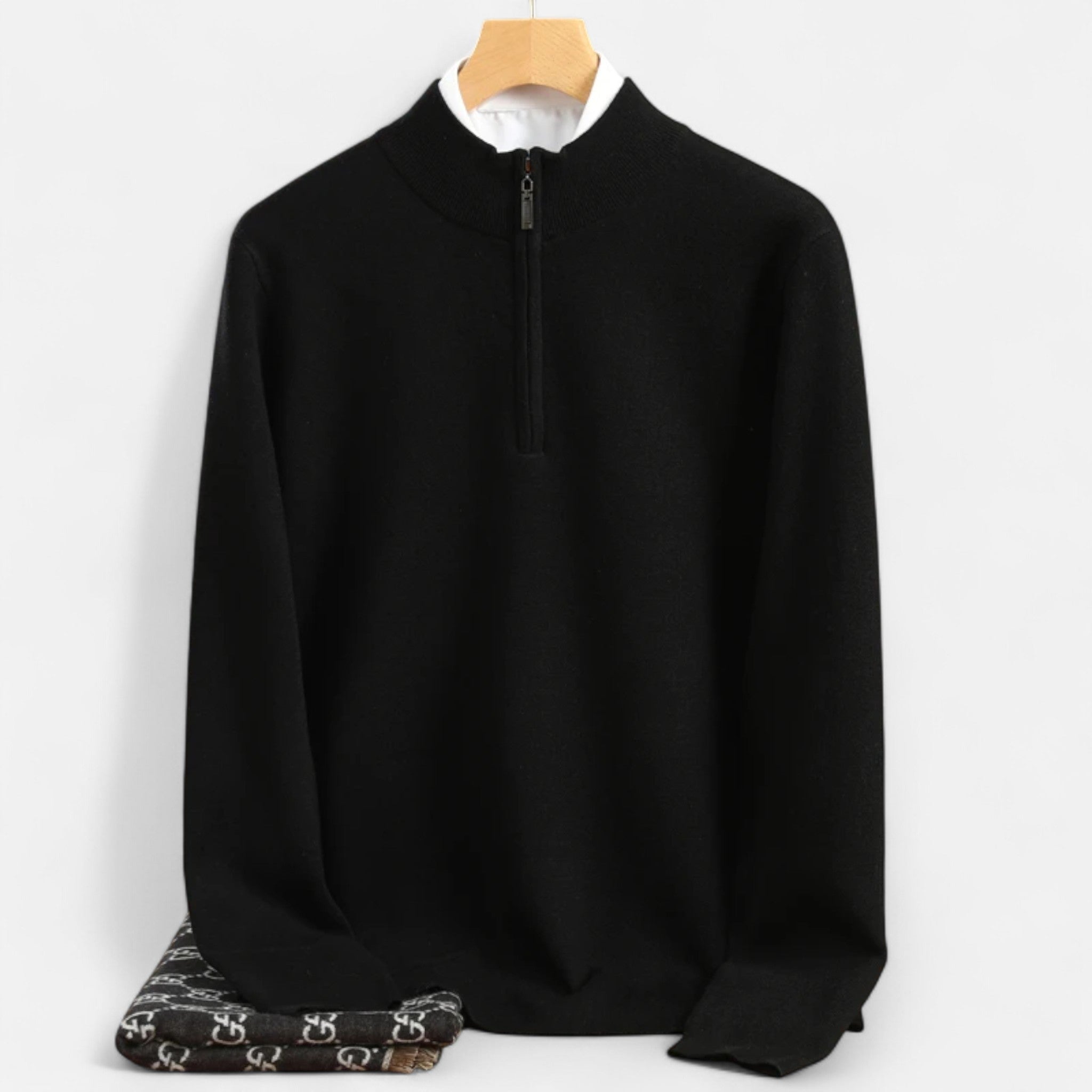 Harrington | Men’s Merino Wool Half-High Collar Sweater