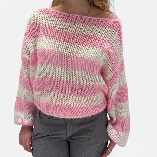 Harrington | Women’s Striped Loose Knit Pullover
