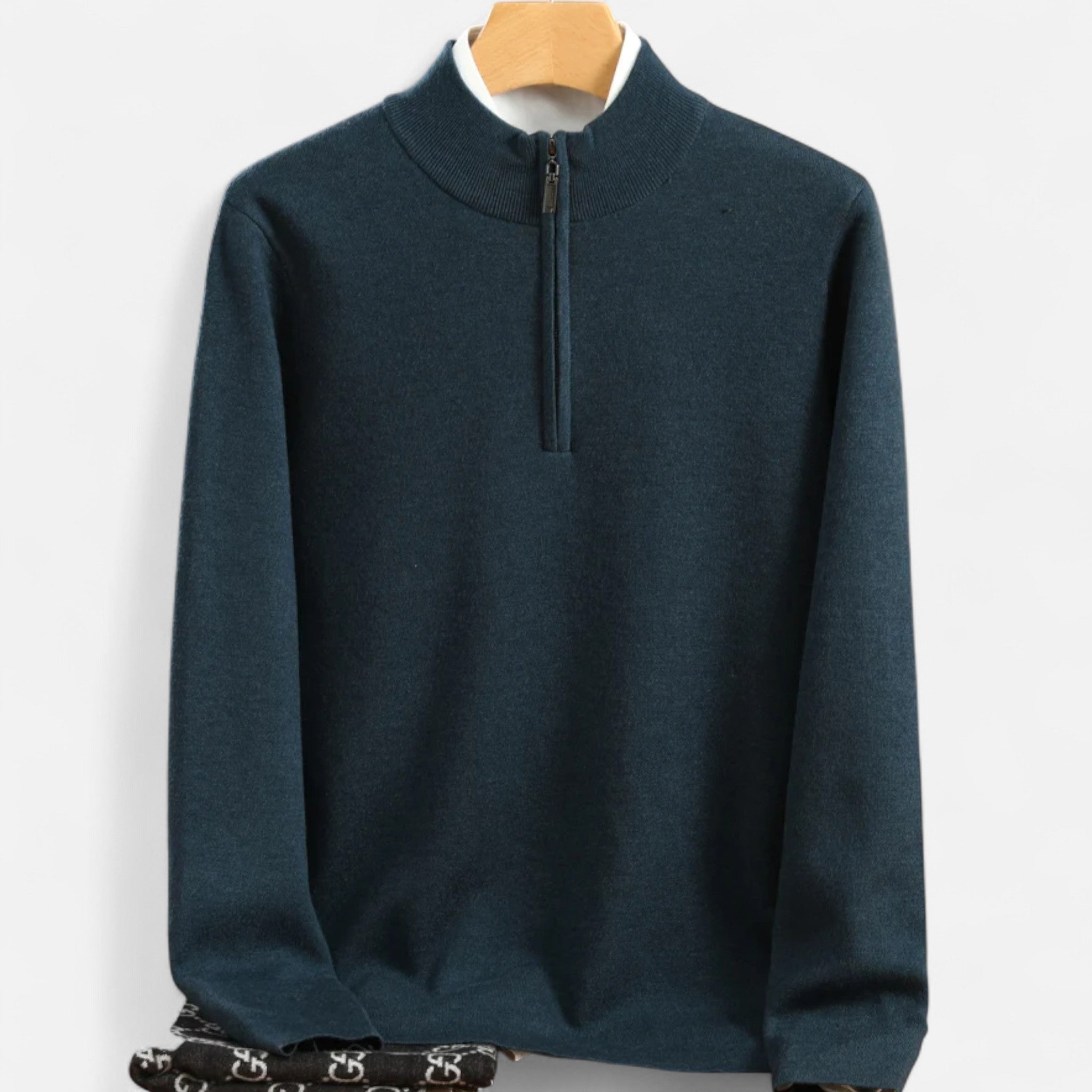Harrington | Men’s Merino Wool Half-High Collar Sweater