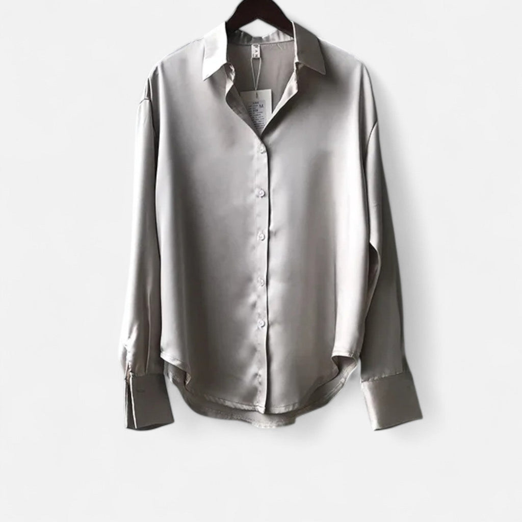 Harrington | Silk Button-Up Shirt for Women – Luxurious Fluidity, Timeless Elegance