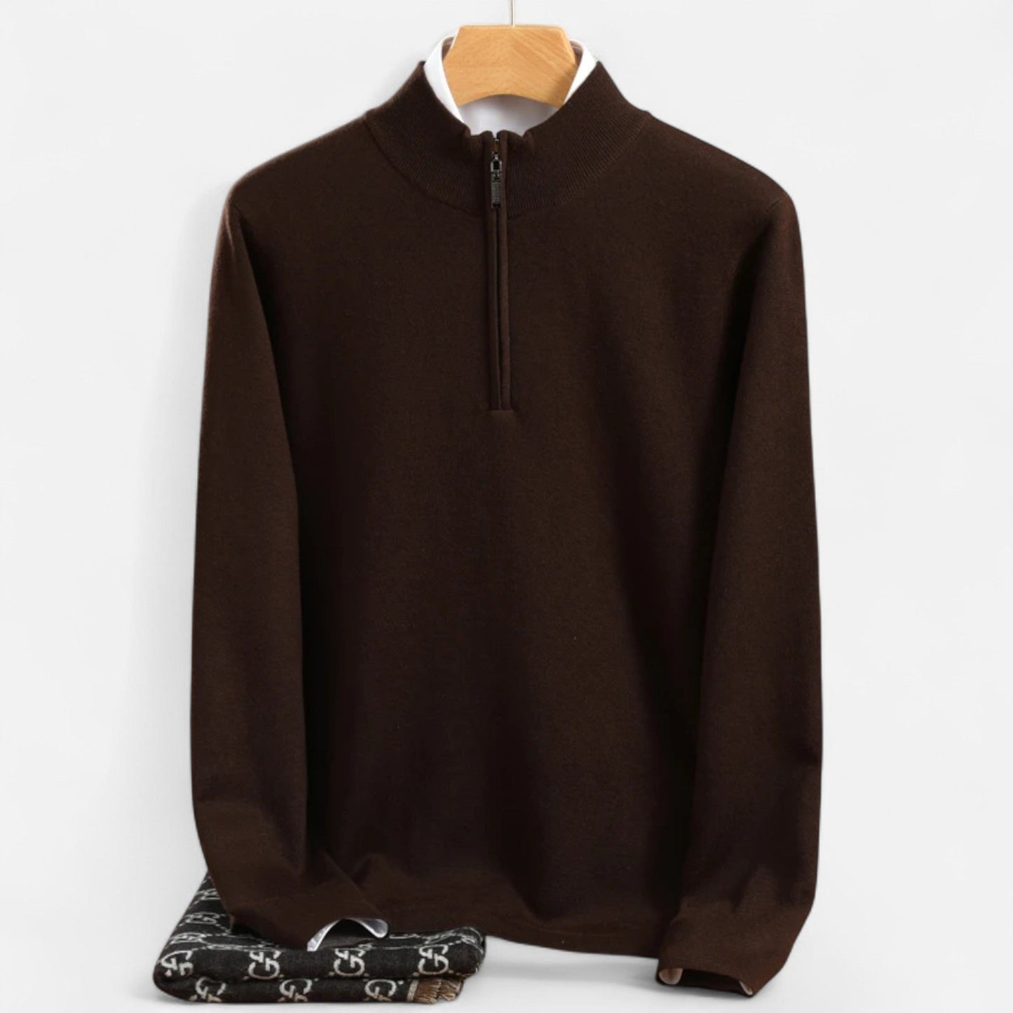 Harrington | Men’s Merino Wool Half-High Collar Sweater