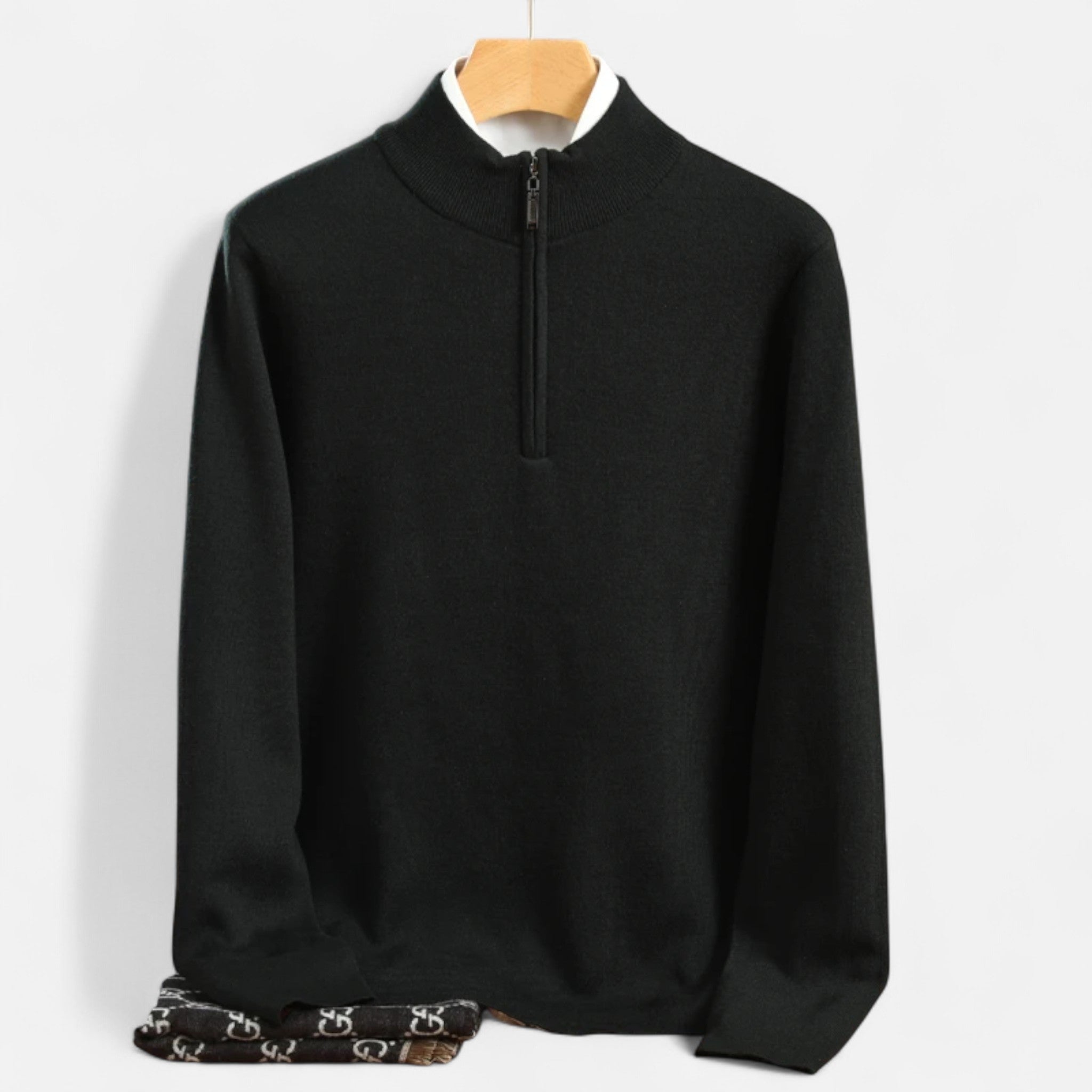 Harrington | Men’s Merino Wool Half-High Collar Sweater
