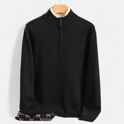 Harrington | Men’s Merino Wool Half-High Collar Sweater