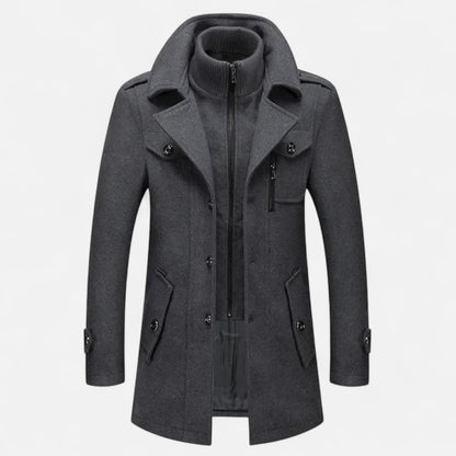 Harrington | Men’s Double-Collar Zipper Coat