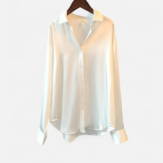 Harrington | Silk Button-Up Shirt for Women – Luxurious Fluidity, Timeless Elegance