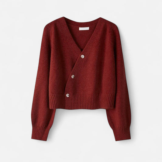 Harrington | Women’s Skew Button Knit Cardigan