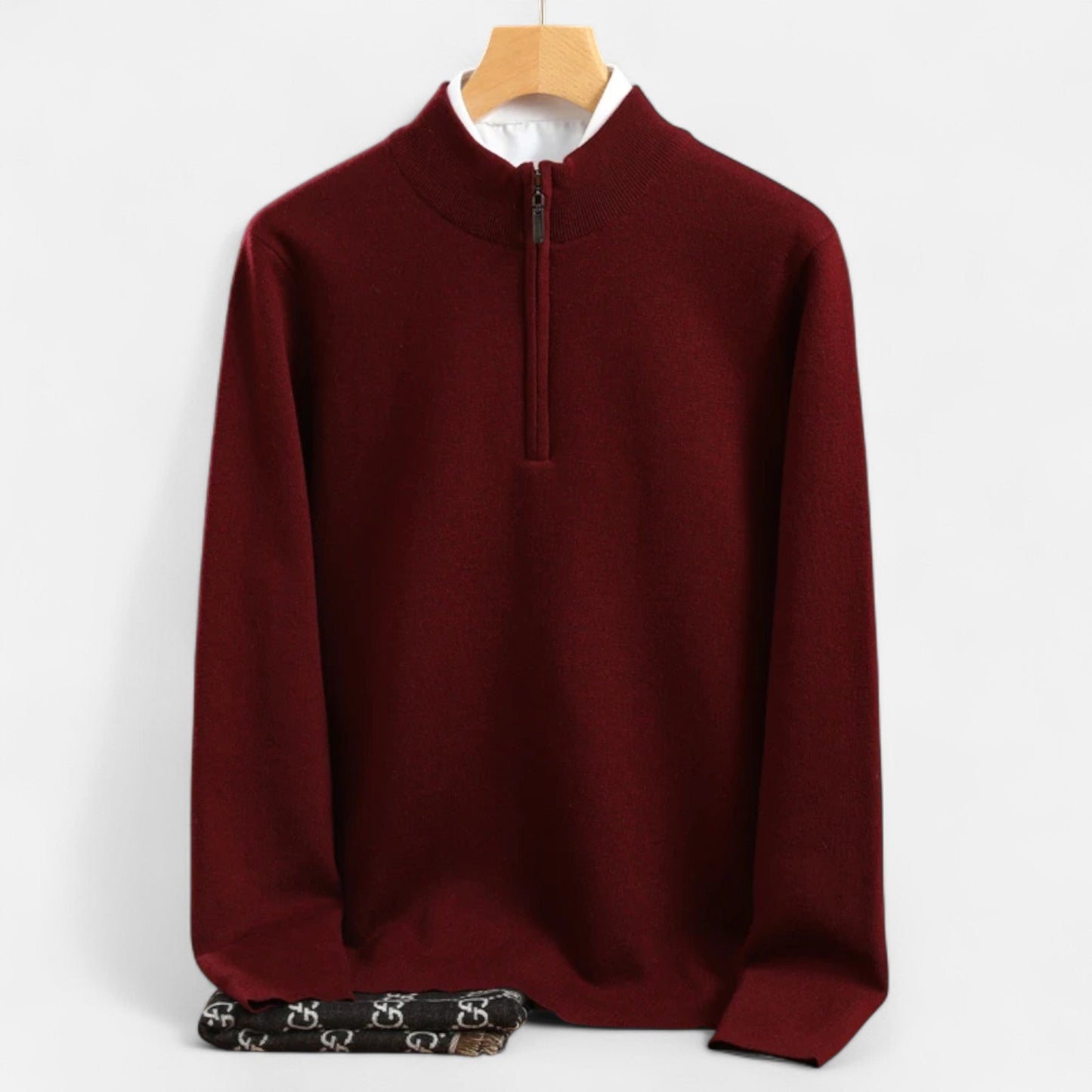 Harrington | Men’s Merino Wool Half-High Collar Sweater