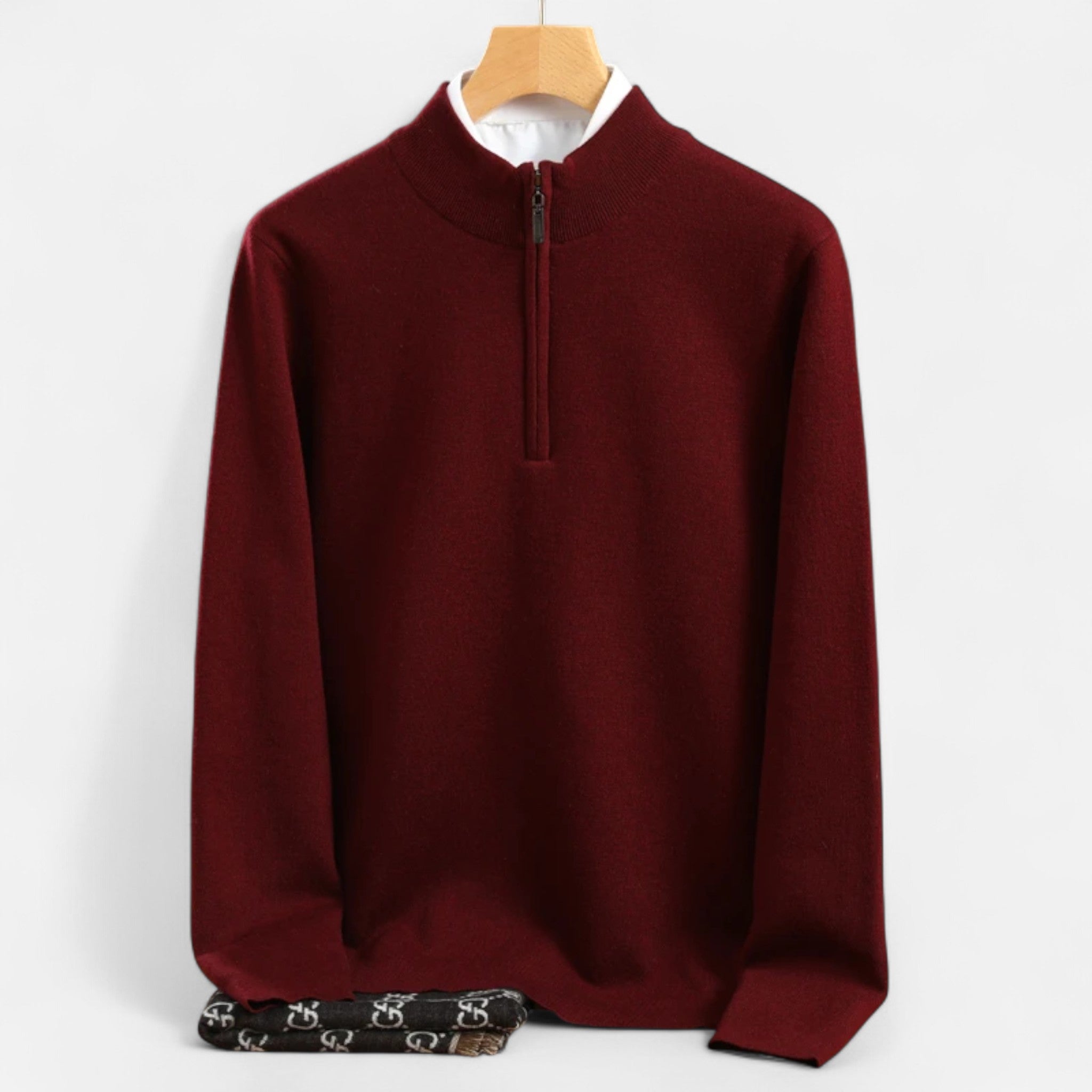 Harrington | Men’s Merino Wool Half-High Collar Sweater