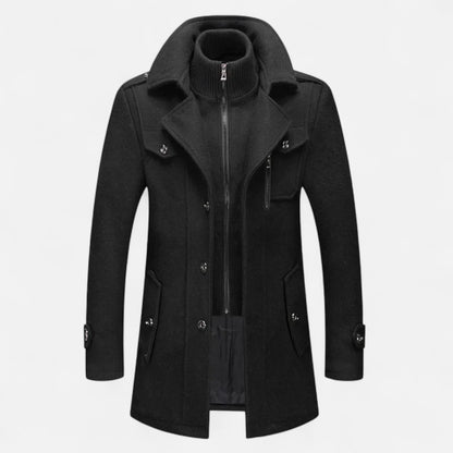 Harrington | Men’s Double-Collar Zipper Coat
